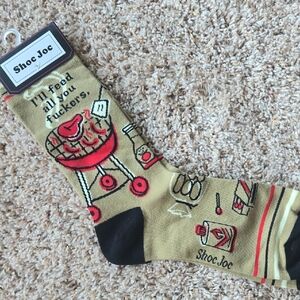 Tan and Black BBQ Socks